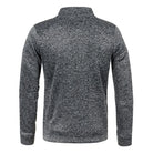 Casual Semi-Zip Men's Jumper Grey