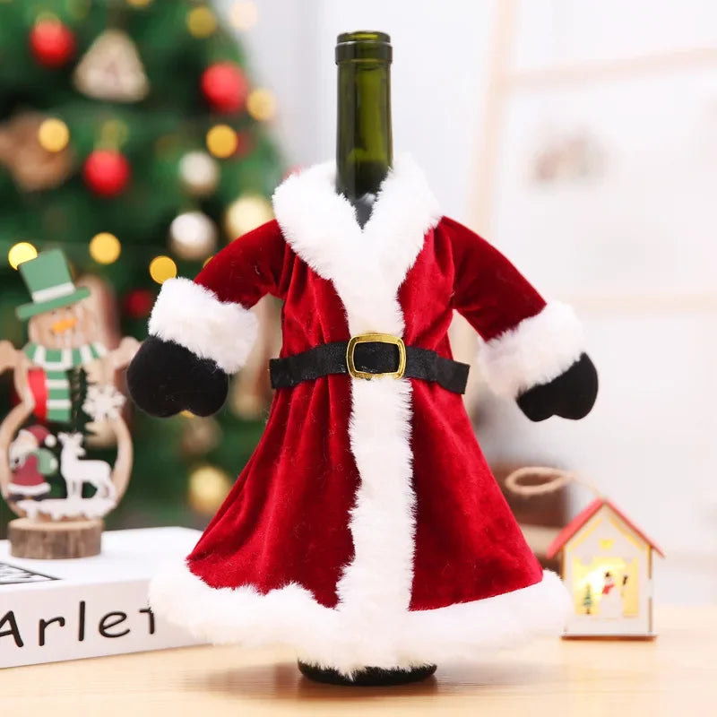 Christmas Wine Bottle Covers