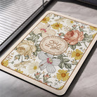 Floral Diatom Quick-Dry Bath Mat