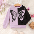 Purple Adorable Butterfly Girls Jumper