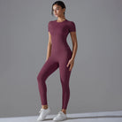 Seamless Workout Two-Piece Set Burgundy