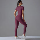 Seamless Workout Two-Piece Set Burgundy