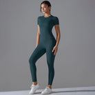 Seamless Workout Two-Piece Set Green