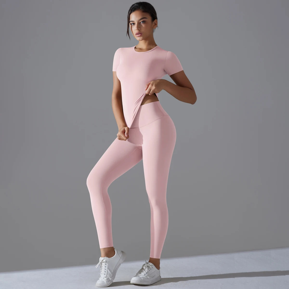 Seamless Workout Two-Piece Set Pink