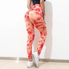 Stylish High-Waist Workout Leggings Orange