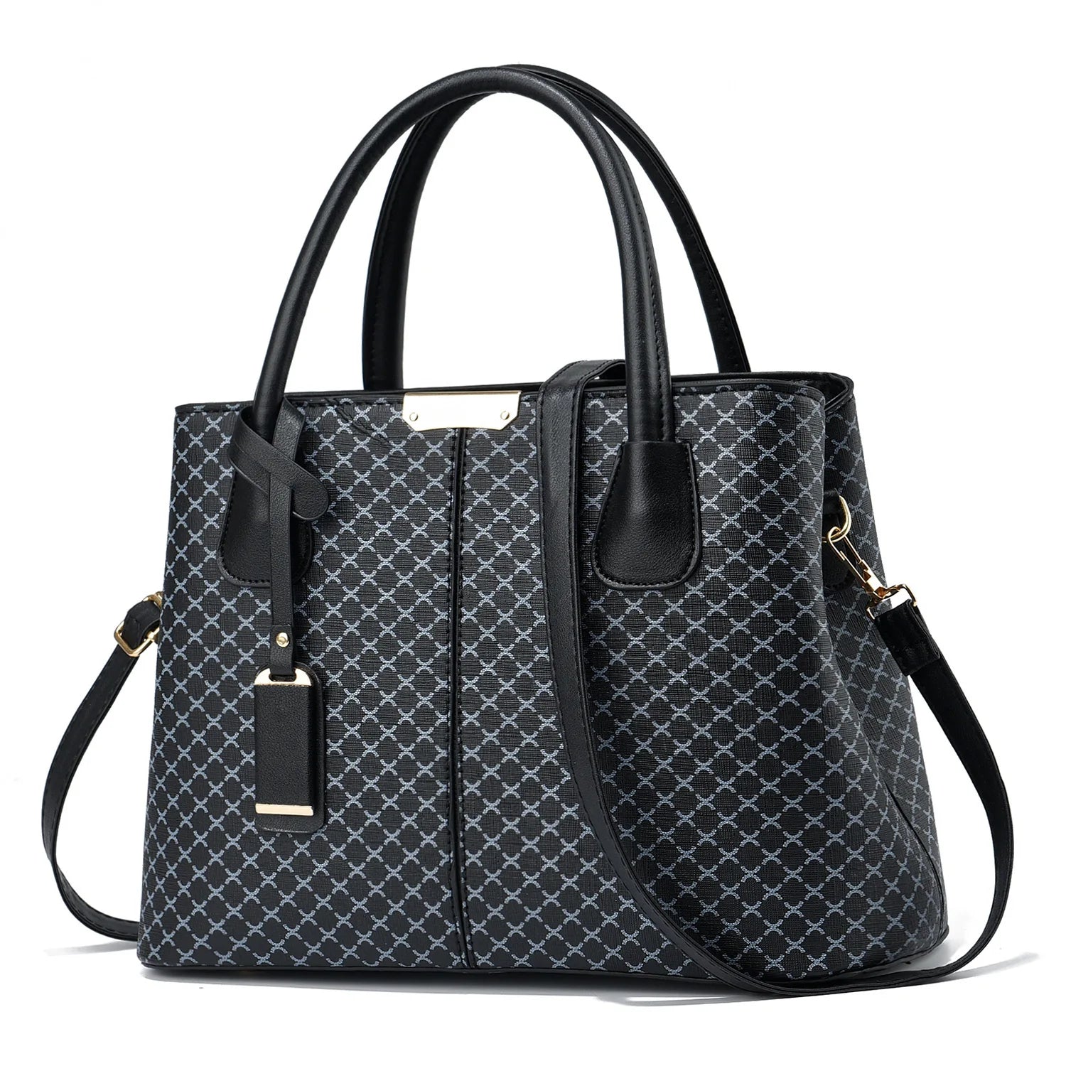 Stylish Plaid Women's Tote Handbag 5